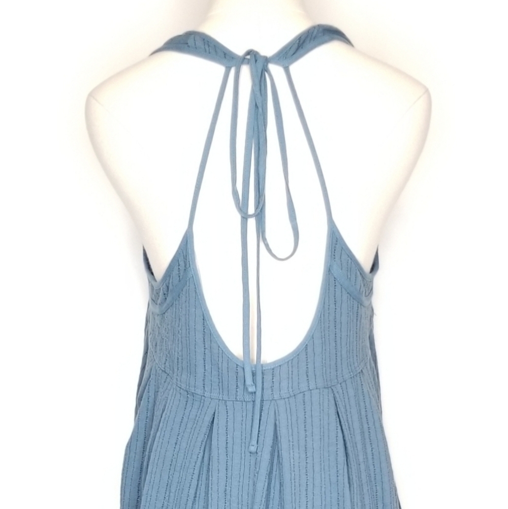 Free People Women's Blue Green/Cyan Hi Lo Tunic Top , Small - Picture 4 of 9